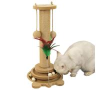 Scratching Post for Cats, 4-in-1 Scratching Post with Frame for Cats - Multifunctional Interactive Activity Centre with Ball and Path for Fun at Home