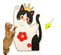 Scratching Post for Cats, Adhesive Scratching Post with Furniture Protection - Furniture Protection with Wall Mount for Sofa Floor Carpet Games Indoor Enrichment for Kittens