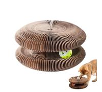 Scratching Post for Cats - Folding Magic Organ Toy Scratcher - Panel for Scratching Cats, for Sharpening Claws Playing Boredom Mental Exercise Physical Home Indoor