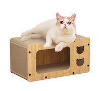 Scratching Post for Cats in Cardboard, Toy for Sharpening the Nails of Kittens, Vertical Scratching Post for Indoor Cats | For Apartment House for Rent Bedroom Shelter Living Room An