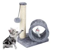 Scratching Post for Cats Indoor Kitten Scratch Pillar | Cat Scratching Post with Spring-Loaded Toy for Stress Relaxation, Climbing, Burrowing