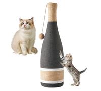 Scratching Post for Cats, Natural Wine Bottle Vertical Accessory with Ball, Interactive Toy Cats - for Exercise Mental Stimulation Climbing Home Outdoor Floor Play Travel