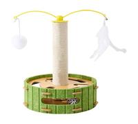 Scratching Post,Furniture Protector with Ball Track | Sisal Scratch Posts with Toys | for Home Living Room Bedroom Kitchen Porch Balcony Entryway Apartment Corner Play Area Relaxation Zone