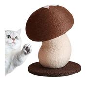 Scratching Post - Mushroom Cat Scratcher, Vertical Interactive Toy, Furniture Claw Protector, Durable Training Accessory | Premium Apartment Bedroom Indoor Play Area Behavior Improvement
