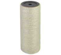 Scratching Post Wall-Mounted Beige Sisal 20cm High x 8cm Dia Compact Cat Indoor