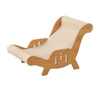 Scratching Post with Relax Area for Cats - Bed with Scratcher for Kittens | Scratching Post in the Shape of a Chair for Cats - For Living Room Office Balcony Indoor Hotel Camping