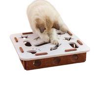Scratching Puzzle Enrichment Box for Cats - with 2 Bells Balls Scratching Board Interactive Scratching Barrel for Nail Care - for Furniture Pieces Carpet Sofas Corners Indoor Pets Young Cats