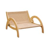 Scratching Sofa for Cats, Wooden Frame with Adjustable Backrest, Scratching Sofa, Large Scratching Bed, for Kittens and Pets for Sleeping, Playing and Enriching Indoors, Home, Apartment