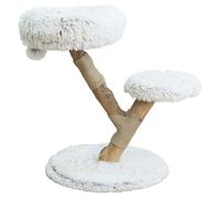Scratching Tree Mendoza White for Cats By Europet Bernina, Natural, Stuffed
