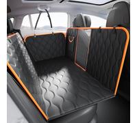 Scratchproof Dog Car Seat Cover For Back Seat, Waterproof Back Seat Pet Cover For Dogs With Mesh Window,Storage Pocket,Side Flap,Collapsible Nonslip Dog Seat Cover Universal Size Fit for Car/Truck/SUV