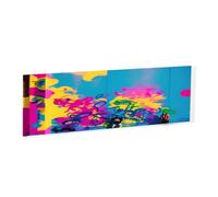 Scrawled-upon Wall -Rectangular Acrylic Table Signs - Clear Custom Nameplates For Office Desk, Restaurant, Events - Smooth Edge Professional Signage.