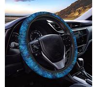 SCRAWLGOD Blue Sea Turtle Print Steering Wheel Covers for Womens Mens Universal 15" Steering Wheel Protector Suitable Car Accessories Interior