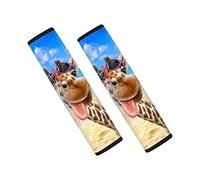 SCRAWLGOD Funny Giraffe 2 Pack Soft Car Seat Belt Covers Shoulder Pads Pair for a More Comfortable Driving/Travling