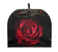 SCRAWLGOD Red Rose Tea Cozies for Teapot Portable Kettle Cover Tea Kettle Quilt Tea Cosy Machine Washable Kettle Quilt Breakfast Warmer Home Decoration Gifts for Valentine's Day