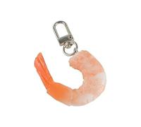 SCRDPRAD 1-2PCS Creative Simulation 3D Fried Chicken Wings/Nugget/Leg Shrimp Necklace Keychain Realistic Funny Food Pendant Imitation Food Kitchen Home Party Decoration Display Trick Accessory, Large