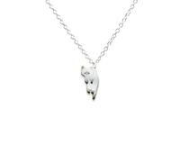 SCRDPRAD 1-6Pcs Qute kitty Cat Necklace for Women Colorful Enamel Cartoon Cat Necklace Kawaii Kitten Necklace for Animals Lover Holiday Birthday Jewelry Mother's Day Gifts, Stainless Steel, No