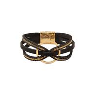 SCRDPRAD Boho Colorful Circle Charm Bracelets for Women Geometric Multi-Layer Bohemian Leather Wrap Bangle Bracelets Holiday Summer Beach Jewelry Birthday Gifts, Middle, no gemstone