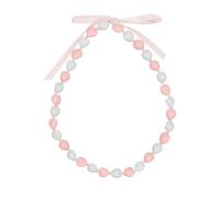 SCRDPRAD Colorful Class of 2025 Graduation Lei Kukui Nuts Lei Necklace Chunky Black Beaded Hawaiian Bow Necklace Imitation Kukui Nuts Graduation Gift Jewelry for Students Teacher, Middle, Stainless