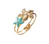 SCRDPRAD Colorful Seashell Starfish Arm Cuff Bracelet for Women Boho Upper Arm Bangle Bracelet Holiday Summer Beach Hawaii Jewelry Gifts, M, Acrylic, no gemstone
