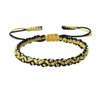 SCRDPRAD Woven Twisted String Rope Kabbalah Bracelet, Couple Prayer Lucky Protection Wristbands, Handmade Two-Tone Friendship Bracelet, 1, Resin, no gemstone