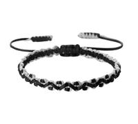 SCRDPRAD Woven Twisted String Rope Kabbalah Bracelet, Couple Prayer Lucky Protection Wristbands, Handmade Two-Tone Friendship Bracelet, 1, Resin, no gemstone