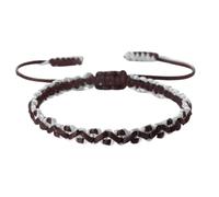 SCRDPRAD Woven Twisted String Rope Kabbalah Bracelet, Couple Prayer Lucky Protection Wristbands, Handmade Two-Tone Friendship Bracelet, 1, Resin, no gemstone