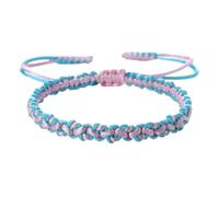SCRDPRAD Woven Twisted String Rope Kabbalah Bracelet, Couple Prayer Lucky Protection Wristbands, Handmade Two-Tone Friendship Bracelet, 1, Resin, no gemstone