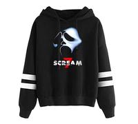 Scream 7 Hoodie Ghost Face Sweatshirts Horror Film Pullover Scream Ghostface Graphic Tops for Women Men What's Your Favorite Scary Movie?