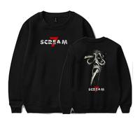Scream 7 Movie Merch Crewneck Sweatshirts Winter Unisex Long Sleeve Stylish Design Top (Black,M)