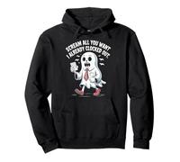 Scream All You Want I Already Clocked Out Halloween Pullover Hoodie