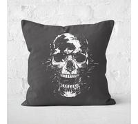 Scream Black & White Cushion Square Cushion - 50x50cm - Soft Touch