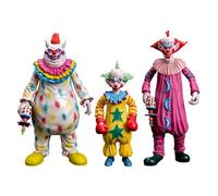 Scream Greats - Killer Klowns from Outer Space - Fatso, Slim, and Shorty Figurines Bundle (3 Items)