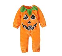 Scream Halloween Costume Sleeveless Pumpkin Romper Bodysuit/Top Kids Costume 2-3 1 Year Old Halloween Costumes Boy Pumpkin Baby Outfit Hat Costumes for Kids