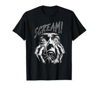 Scream Horror Face Spider Terror Creepy Arachnophobia T-Shirt