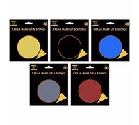 SCREAM MACHINE Halloween Round Face Paint Make Up with Sponge (BROWN)
