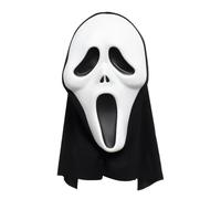 Scream Mask Halloween, Ghost Face Costume Mask for Adults & Kids - Latex Horror Movie Mask for Haunted Houses, Parties & Scary Cosplay (One Size)