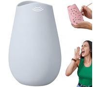 Scream Muffler, Voice Muffler, Voice Reduction for Vocal Exercises, Voice Reduction Stress Reliever, Portable Shout Jar Practice Tool for Singers Actors Outdoor Shouting Sing (Blue)