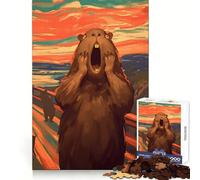 Scream of Capybara 1000 Piece Jigsaw Puzzles for Adults Teenagers Wise Think Toy Stress Relief Clear Cut (50x75cm)