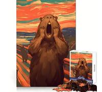 Scream of Capybara 1000 Piece Jigsaw Puzzles for Teenagers Jigsaw Think Game Calm Mind Quality Edge (38x52cm)