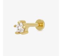 Scream Pretty 18ct Gold Plated Cubic Zirconia Single Star Stud Earrings SPG-4a