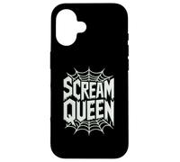 Scream Queen Green Web Logo Horror Movies Case for iPhone 16