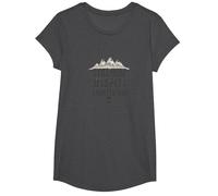 Scream Queen: Horrors Persist But So Do I T-Shirt, Girls, Dark Heather Grey, Small