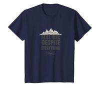 Scream Queen: Horrors Persist But So Do I T-Shirt, Kids, Navy, 3 Years