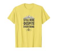 Scream Queen: Horrors Persist But So Do I T-Shirt, Men, Lemon, XXL