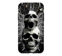 Screaming Antlered Skull Occult Sacred Geometry Gothic Case for iPhone 11 Pro Max