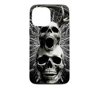 Screaming Antlered Skull Occult Sacred Geometry Gothic Case for iPhone 13 Pro Max
