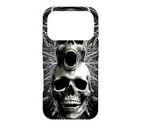 Screaming Antlered Skull Occult Sacred Geometry Gothic Case for iPhone 17 Pro