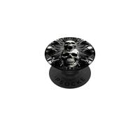 Screaming Antlered Skull Occult Sacred Geometry Gothic PopSockets Adhesive PopGrip