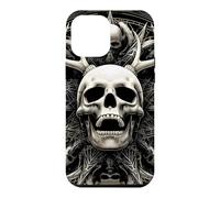 Screaming Antlered Skull Sacred Geometry Gothic Case for iPhone 12 Pro Max