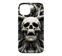 Screaming Antlered Skull Sacred Geometry Gothic Case for iPhone 13